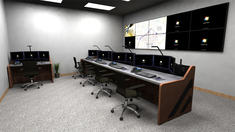 Command Center Console Furniture Rendering
