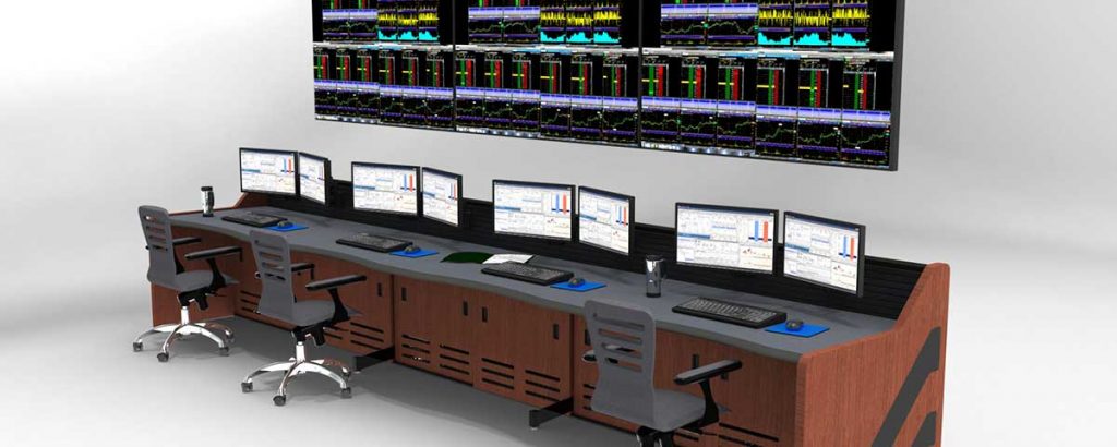 Power Plant Control Room Furniture SCADA DCS Control Room Rendering